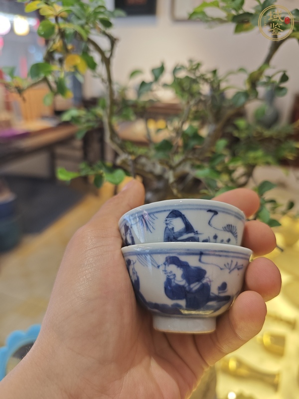 古玩陶瓷青花茶園真品鑒賞圖