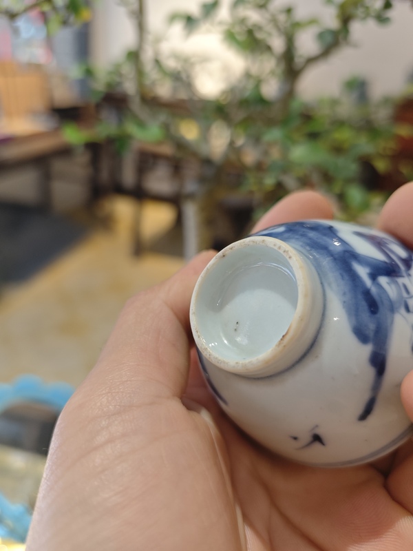 古玩陶瓷青花茶園拍賣，當前價格1200元