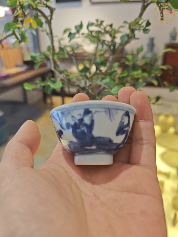 古玩陶瓷青花茶園真品鑒賞圖
