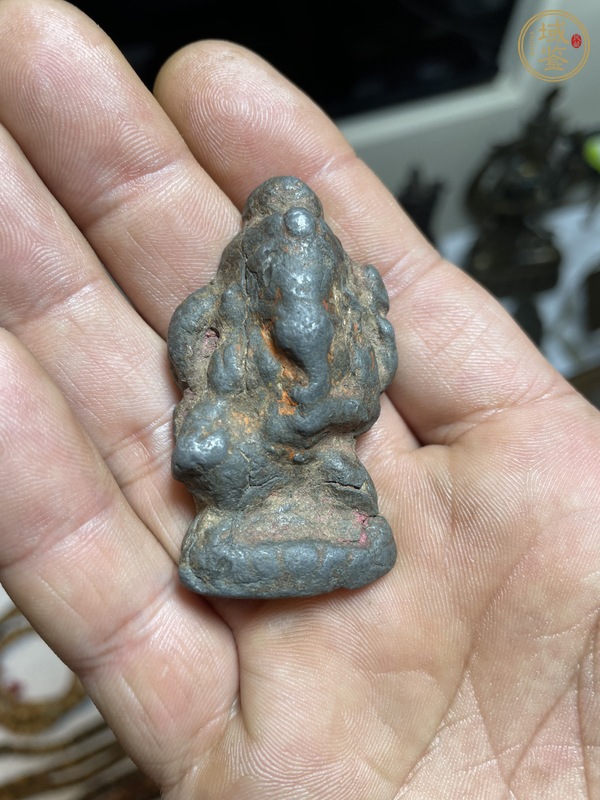 古玩銅器象鼻財(cái)神真品鑒賞圖