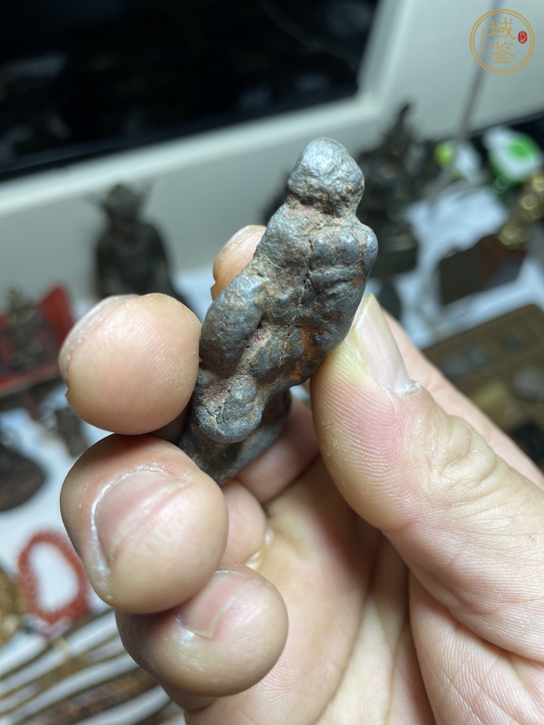 古玩銅器象鼻財(cái)神真品鑒賞圖