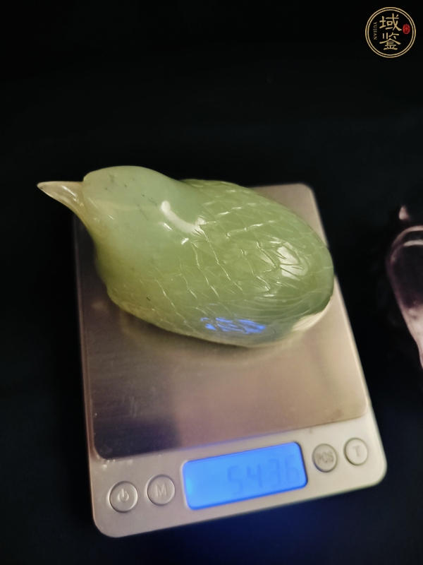 古玩玉器岫玉雕“鵪鶉”擺件真品鑒賞圖