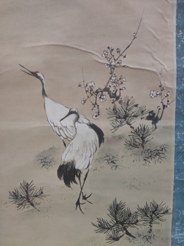 古玩字畫民國仙鶴圖拍賣,當(dāng)前價格228元