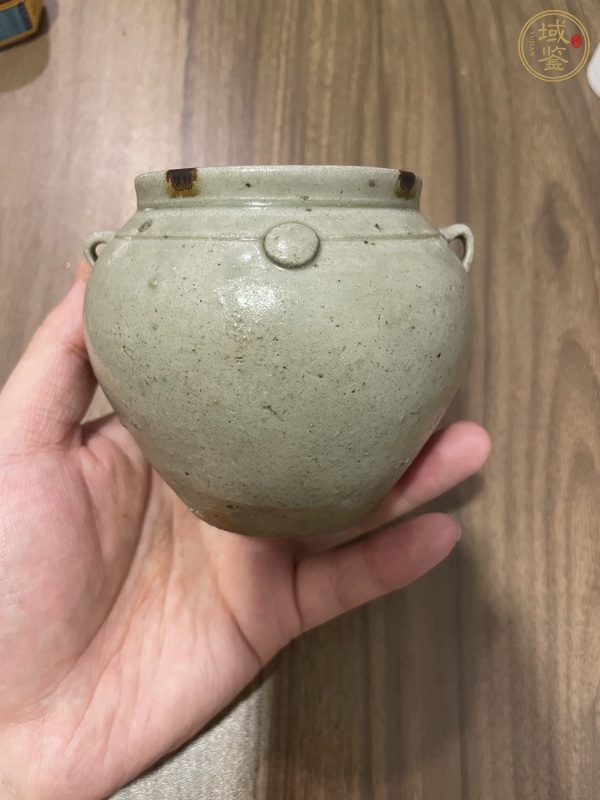 古玩陶瓷越窯青瓷罐真品鑒賞圖