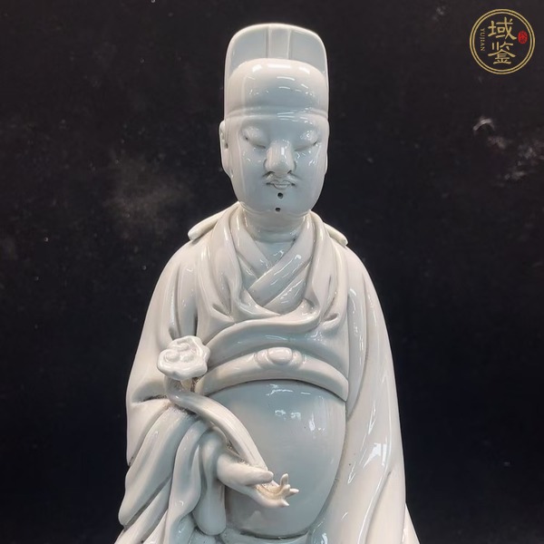 古玩陶瓷德化窯觀塑像真品鑒賞圖