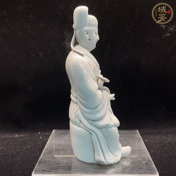 古玩陶瓷德化窯觀塑像真品鑒賞圖