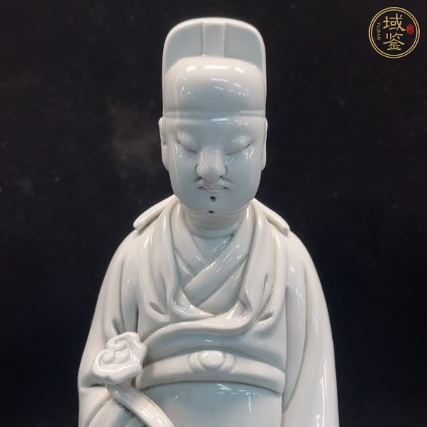 古玩陶瓷德化窯觀塑像真品鑒賞圖