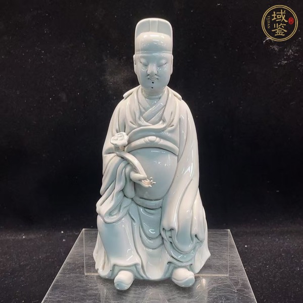 古玩陶瓷德化窯觀塑像真品鑒賞圖