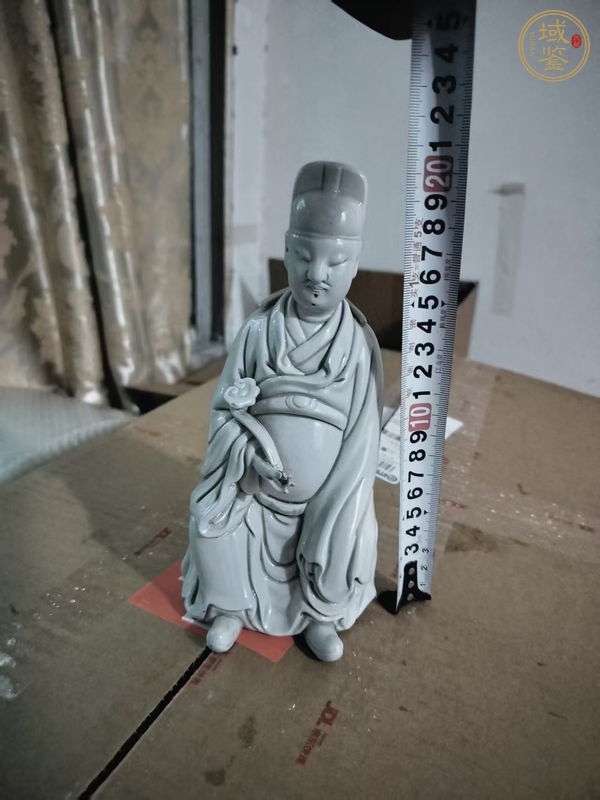 古玩陶瓷德化窯觀塑像真品鑒賞圖