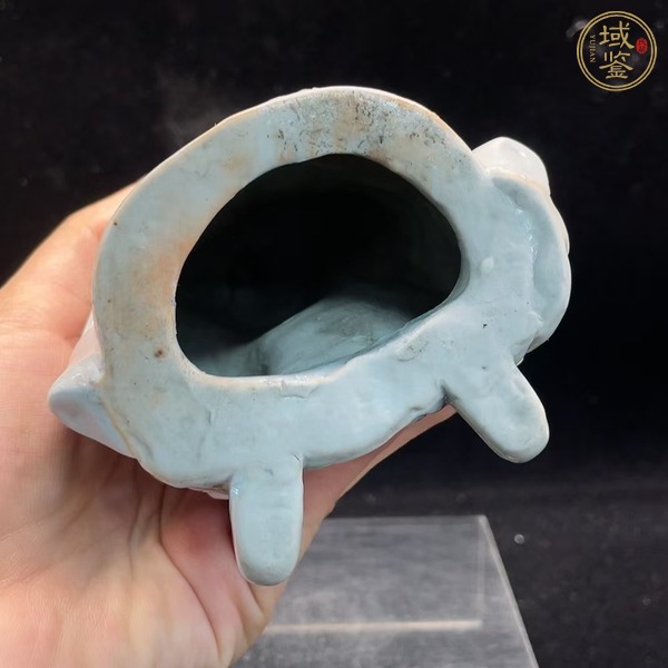 古玩陶瓷德化窯觀塑像真品鑒賞圖