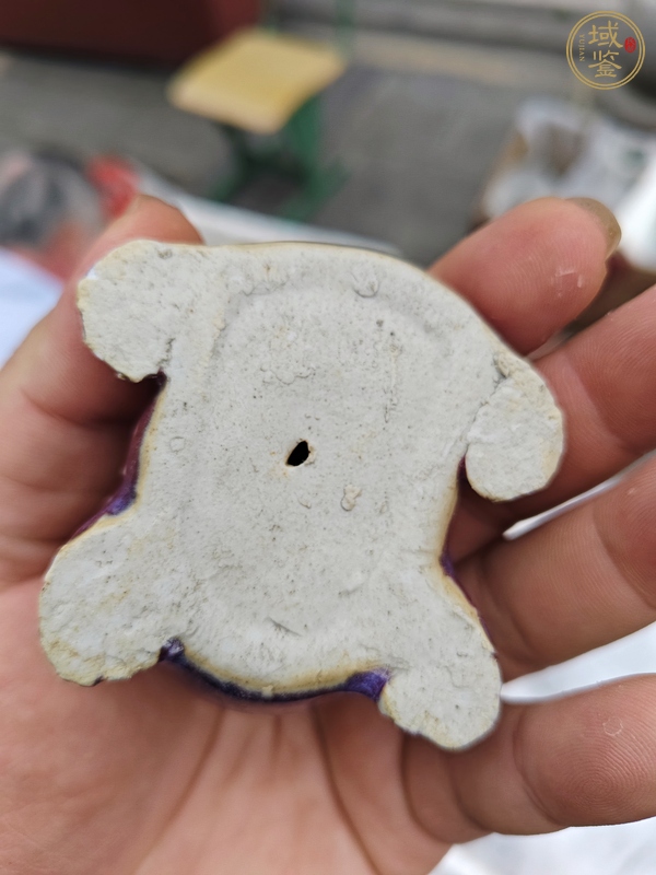 古玩陶瓷窯變紅釉青蛙真品鑒賞圖