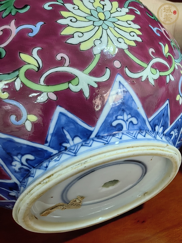 古玩陶瓷青花加彩花鳥紋葫蘆瓶真品鑒賞圖