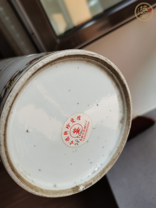 古玩陶瓷粉彩帽筒真品鑒賞圖