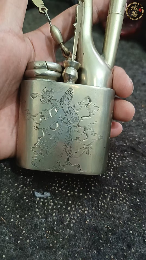 古玩銅器水煙斗真品鑒賞圖