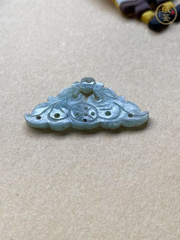 古玩玉器翡翠雕“雙龍墜飾”真品鑒賞圖