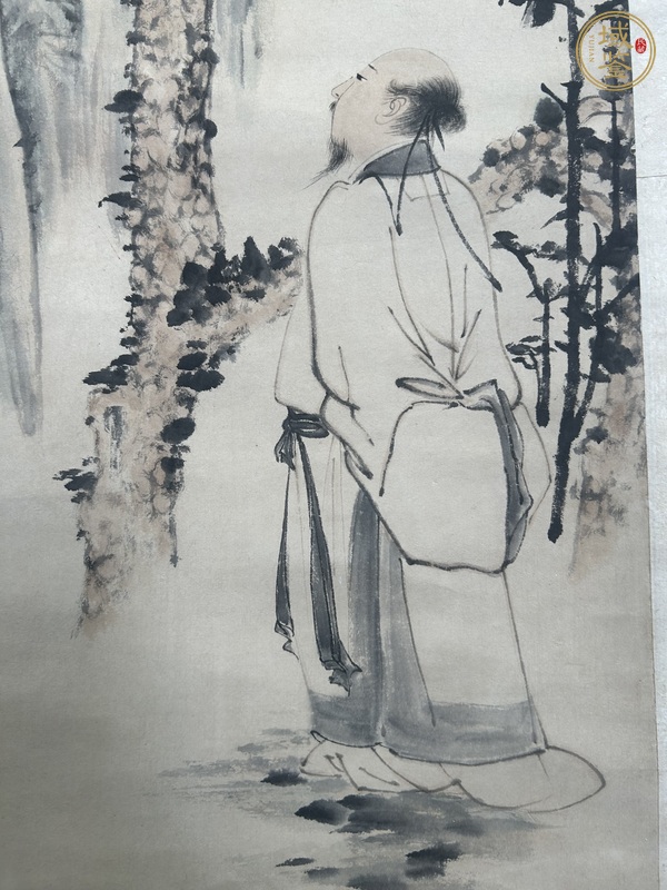 古玩字畫高士圖真品鑒賞圖