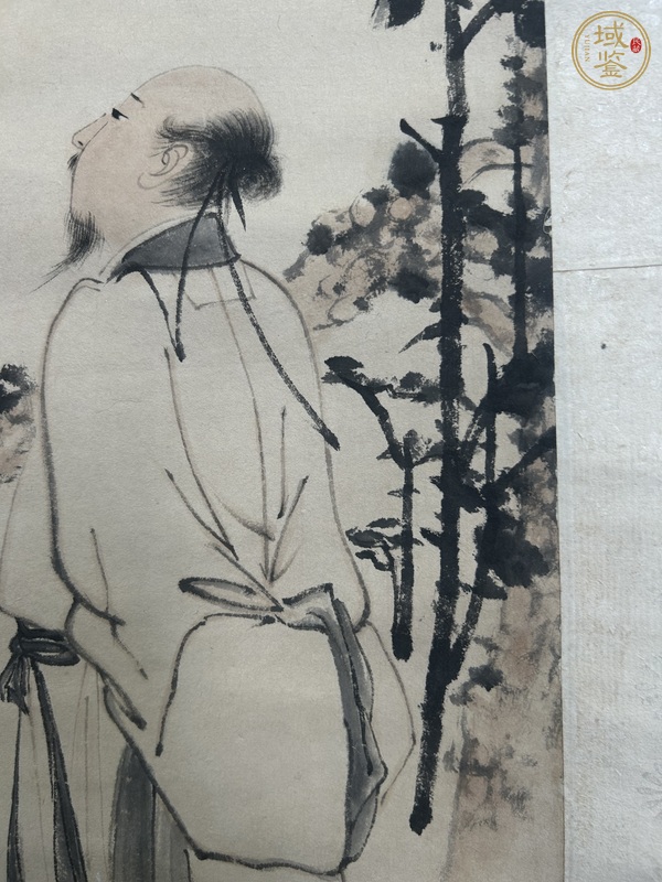 古玩字畫高士圖真品鑒賞圖