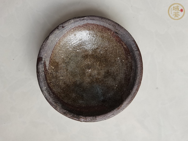 古玩陶瓷宣州窯醬釉燈盞真品鑒賞圖