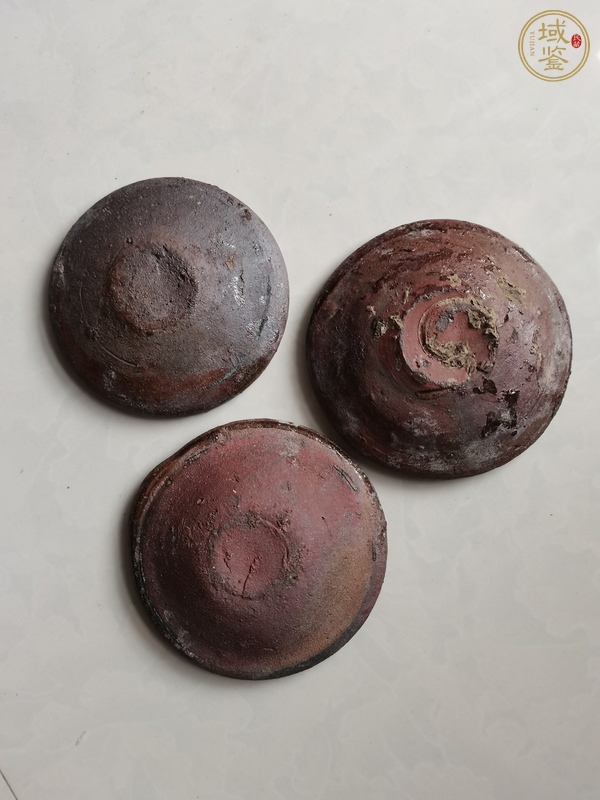 古玩陶瓷宣州窯醬釉燈盞真品鑒賞圖