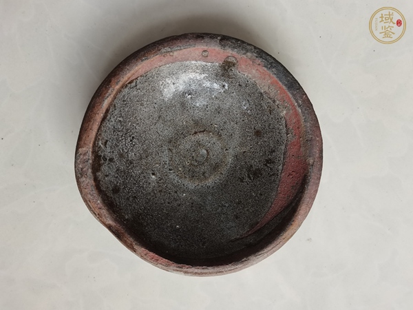 古玩陶瓷宣州窯醬釉燈盞真品鑒賞圖