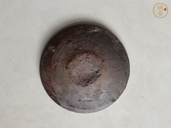 古玩陶瓷宣州窯醬釉燈盞真品鑒賞圖