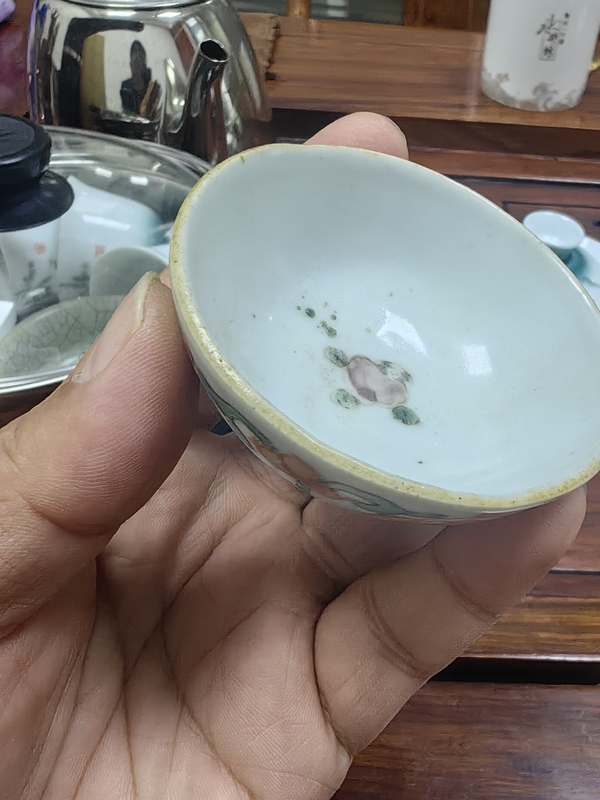 古玩陶瓷粉彩杯拍賣，當(dāng)前價(jià)格588元