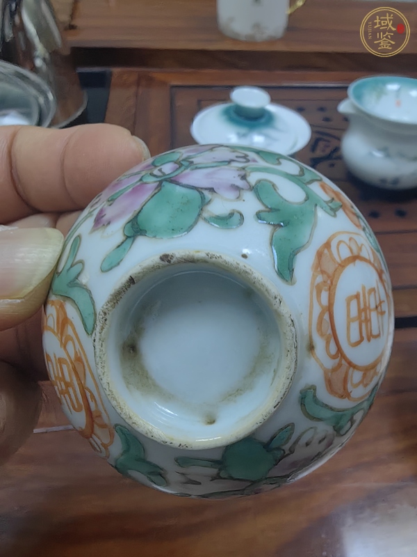 古玩陶瓷粉彩杯真品鑒賞圖