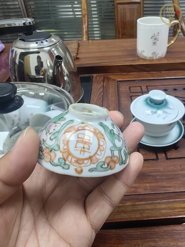 古玩陶瓷粉彩杯真品鑒賞圖