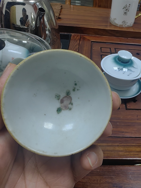 古玩陶瓷粉彩杯拍賣，當(dāng)前價(jià)格588元
