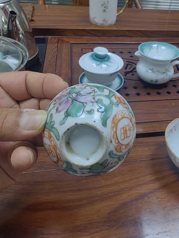 古玩陶瓷粉彩杯拍賣，當(dāng)前價(jià)格588元