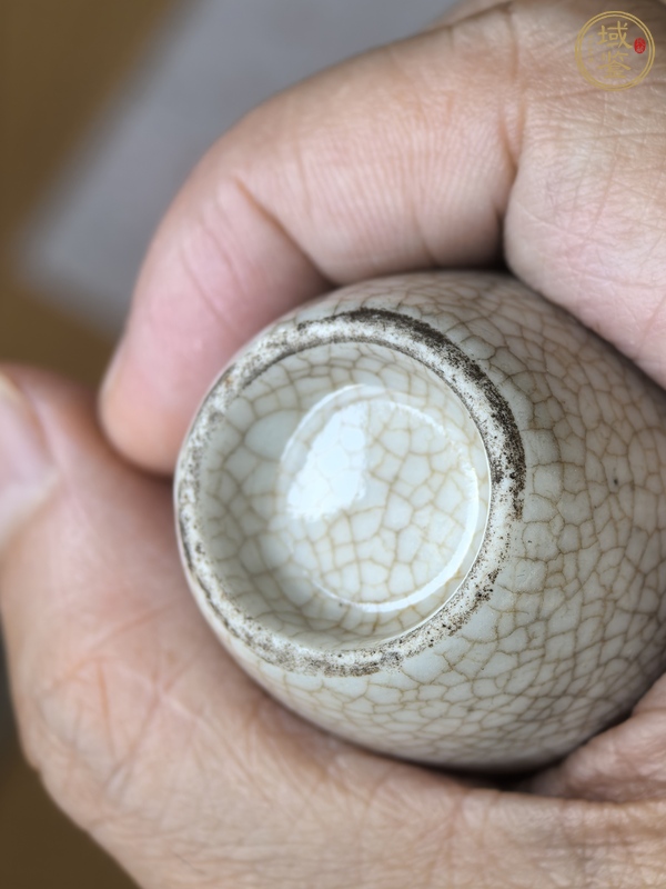 古玩陶瓷哥釉鼻煙壺真品鑒賞圖