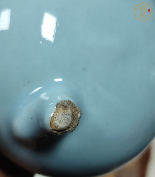 古玩陶瓷天藍釉香爐真品鑒賞圖