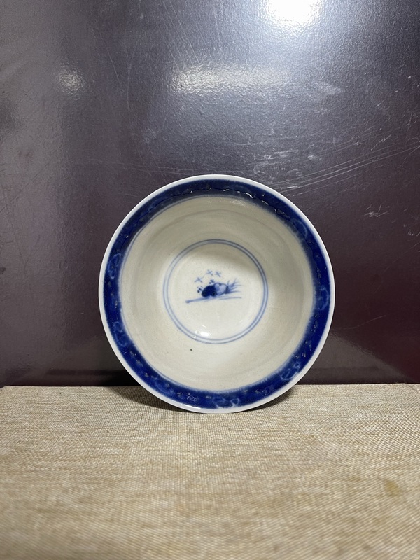 古玩陶瓷清.青花山水蓋碗拍賣，當前價格2880元