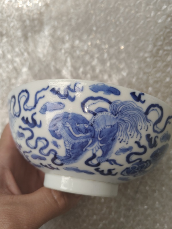 古玩陶瓷青花五世同堂碗拍賣，當(dāng)前價(jià)格6000元