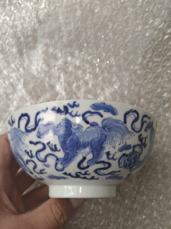 古玩陶瓷青花五世同堂碗拍賣，當(dāng)前價(jià)格6000元
