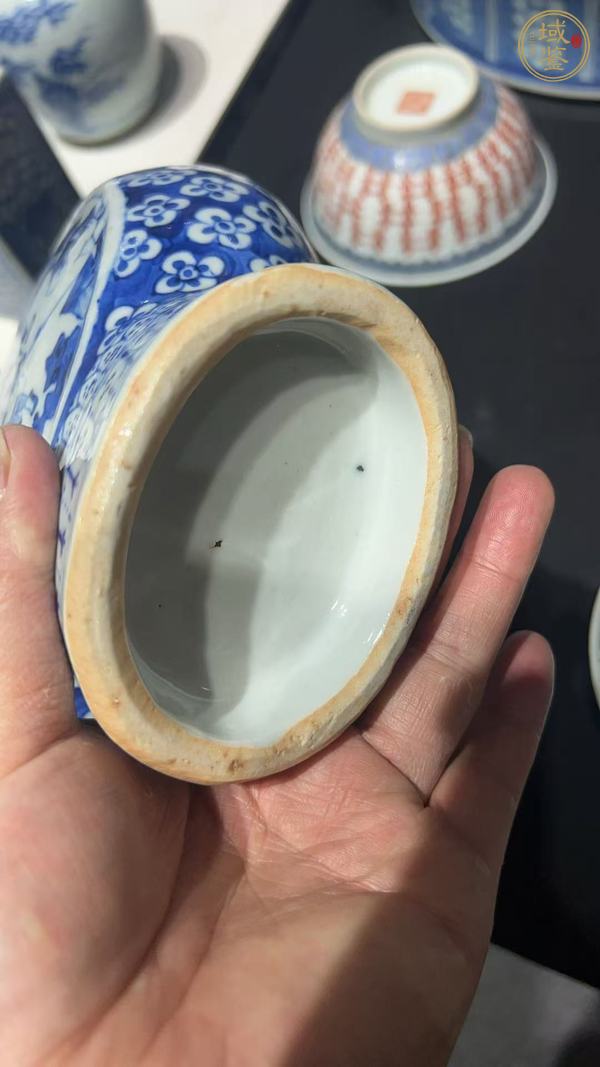 古玩陶瓷青花市井人物圖抱月瓶真品鑒賞圖