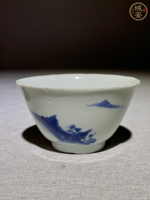 古玩陶瓷青花茶圓真品鑒賞圖