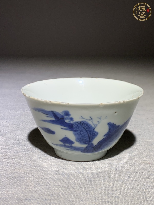 古玩陶瓷青花茶圓真品鑒賞圖