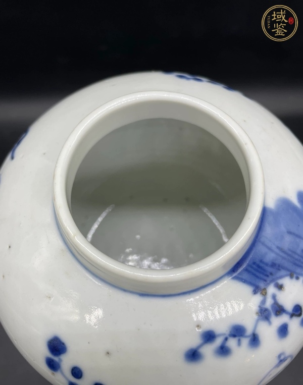 古玩陶瓷青花人物故事蓋罐真品鑒賞圖