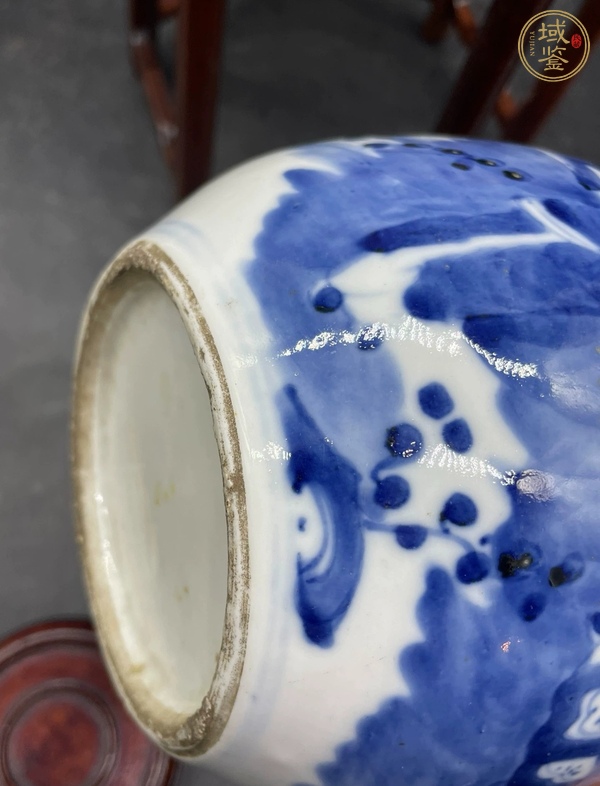古玩陶瓷青花人物故事蓋罐真品鑒賞圖