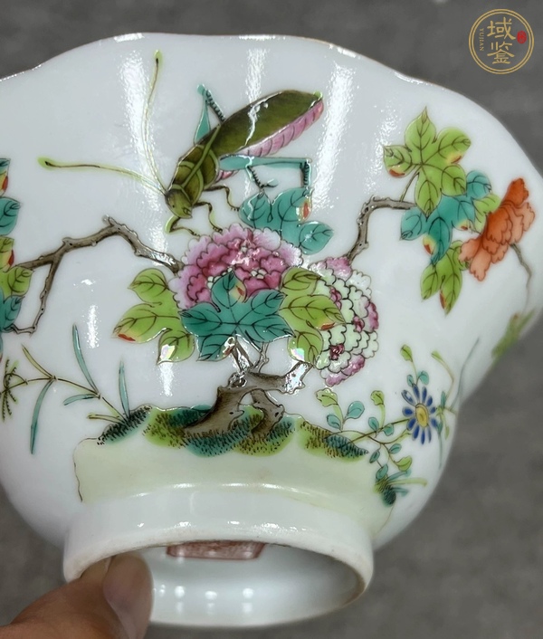 古玩陶瓷清道光 粉彩飛黃騰達(dá)花口碗真品鑒賞圖