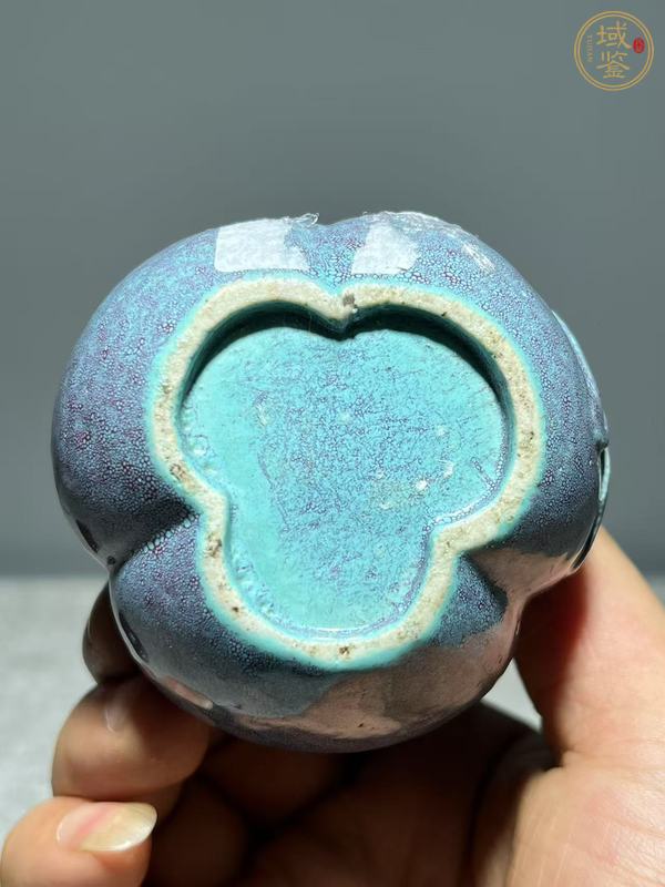 古玩陶瓷爐鈞釉葫蘆瓶真品鑒賞圖