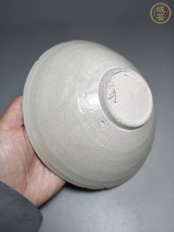 古玩陶瓷青白釉刻花斗笠碗真品鑒賞圖