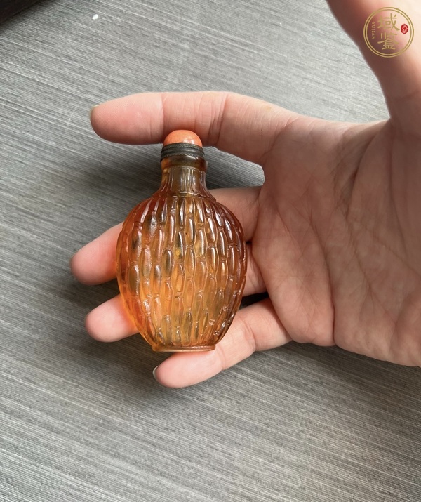 古玩玉器玻璃鼻煙壺真品鑒賞圖