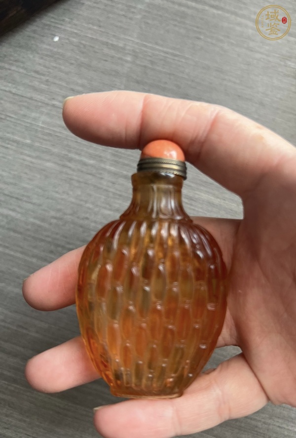 古玩玉器玻璃鼻煙壺真品鑒賞圖