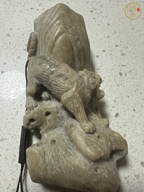 古玩玉器壽山石筆桶真品鑒賞圖