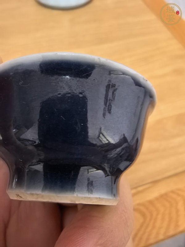 古玩陶瓷祭蘭釉杯真品鑒賞圖