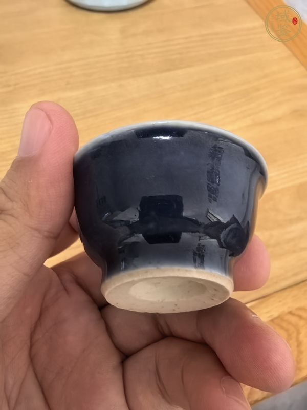 古玩陶瓷祭蘭釉杯真品鑒賞圖