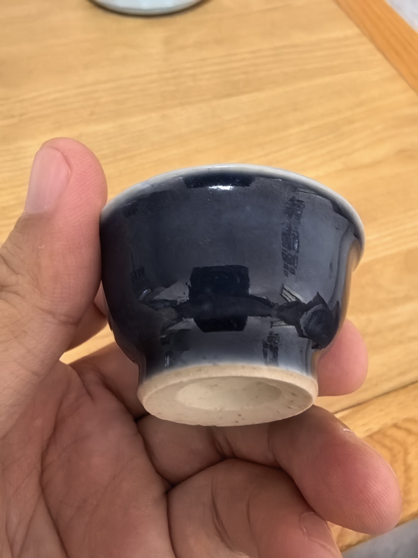 古玩陶瓷清早期祭蘭釉杯拍賣，當(dāng)前價格1180元