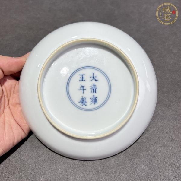 古玩陶瓷清雍正 粉彩花卉紋盤(pán)真品鑒賞圖